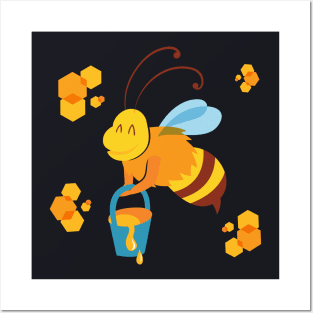 Cute Bee Honeybee Posters and Art